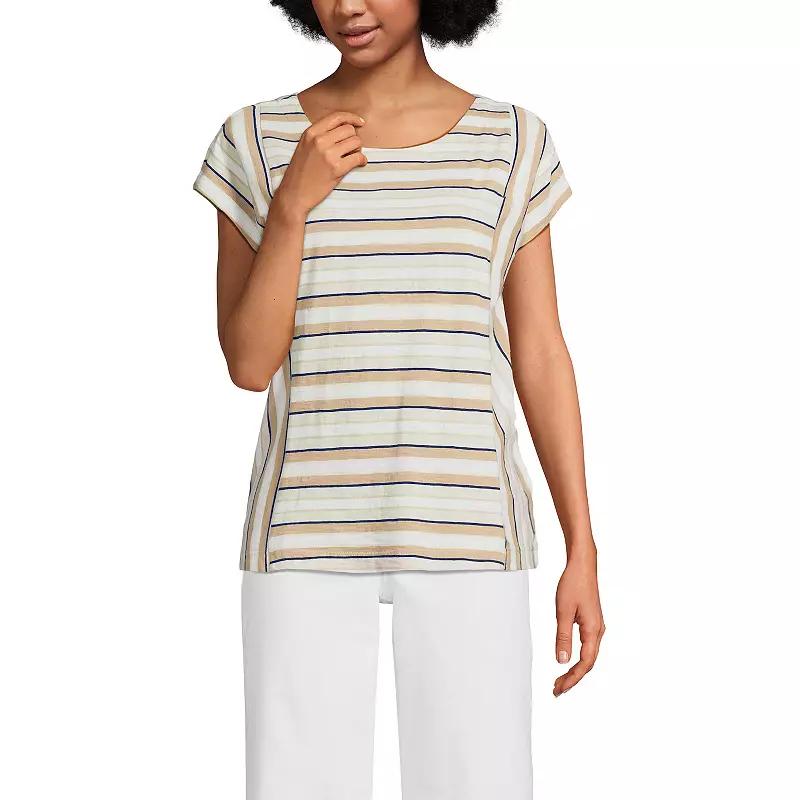 Women's Lands' End Slub Tee,  Product Image