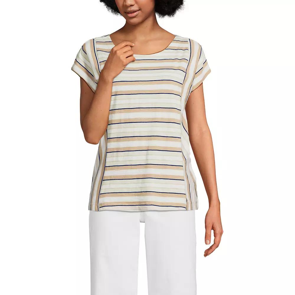 Women's Lands' End Slub Tee,  Product Image