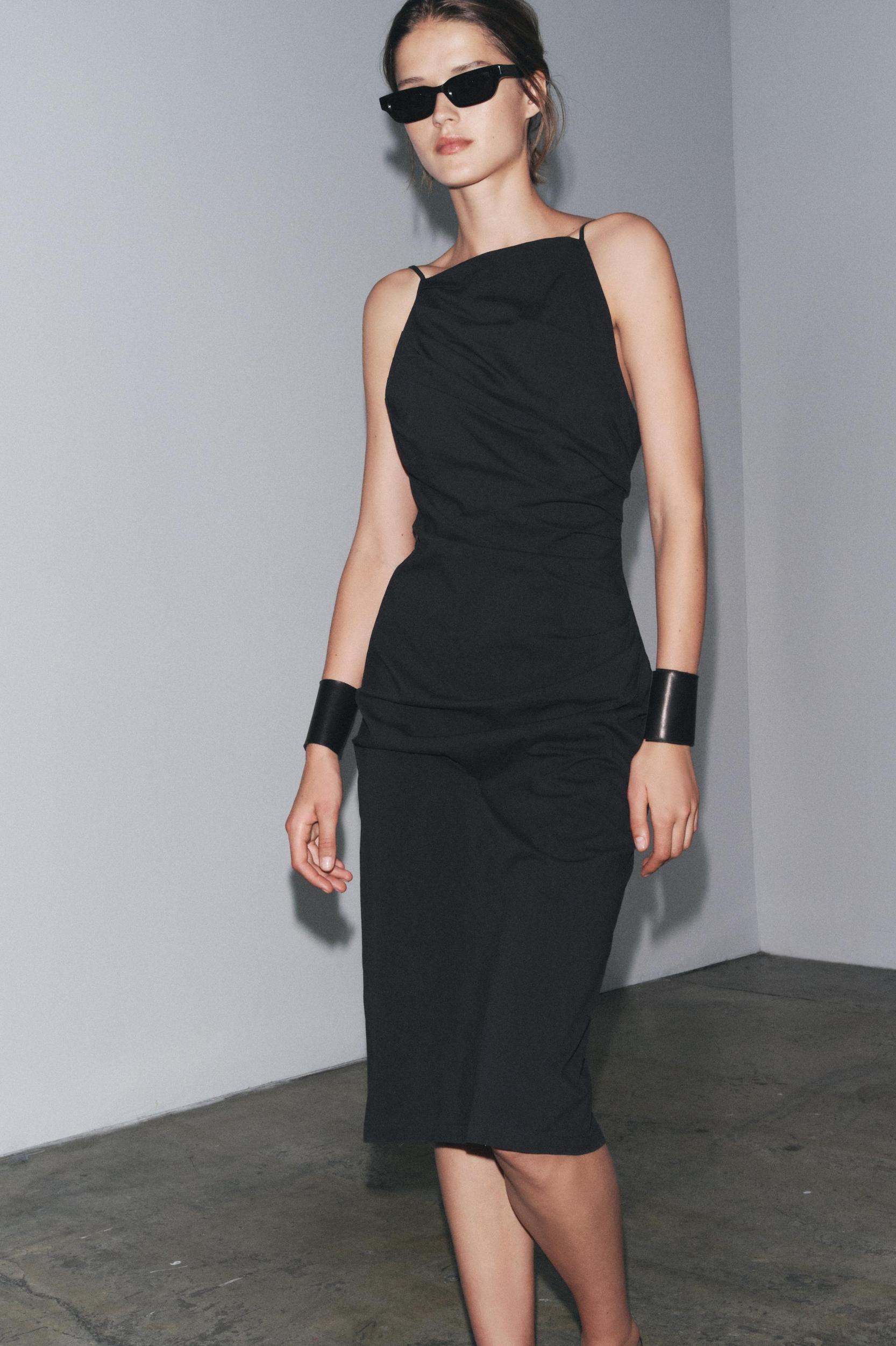 ZW COLLECTION DRAPED MIDI DRESS Product Image