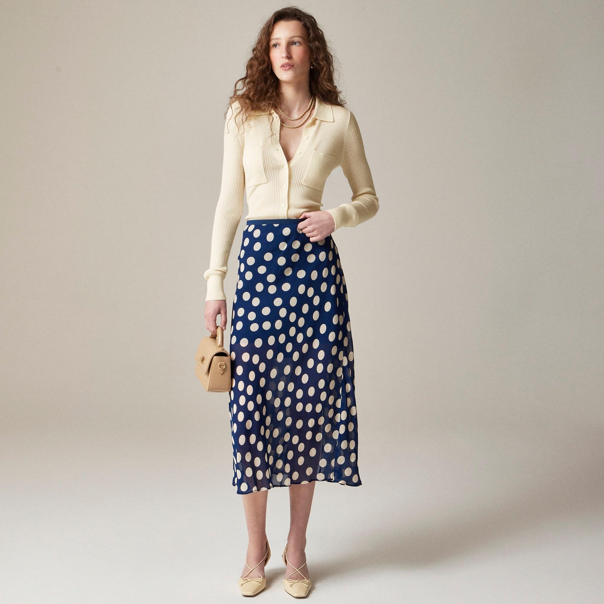 Collared button-up sweater in merino wool blend Product Image