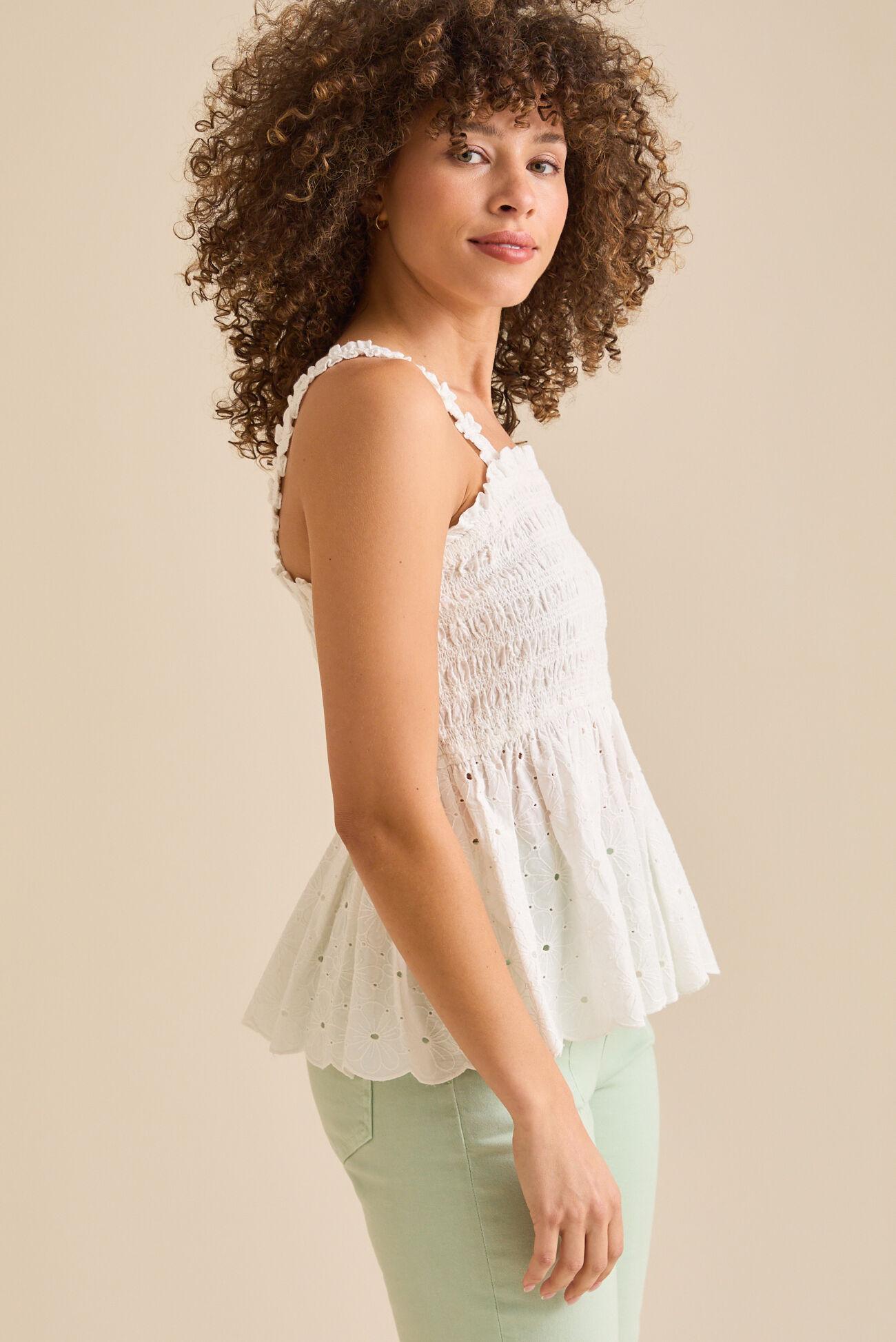 Mila Smocked Tank Top Product Image