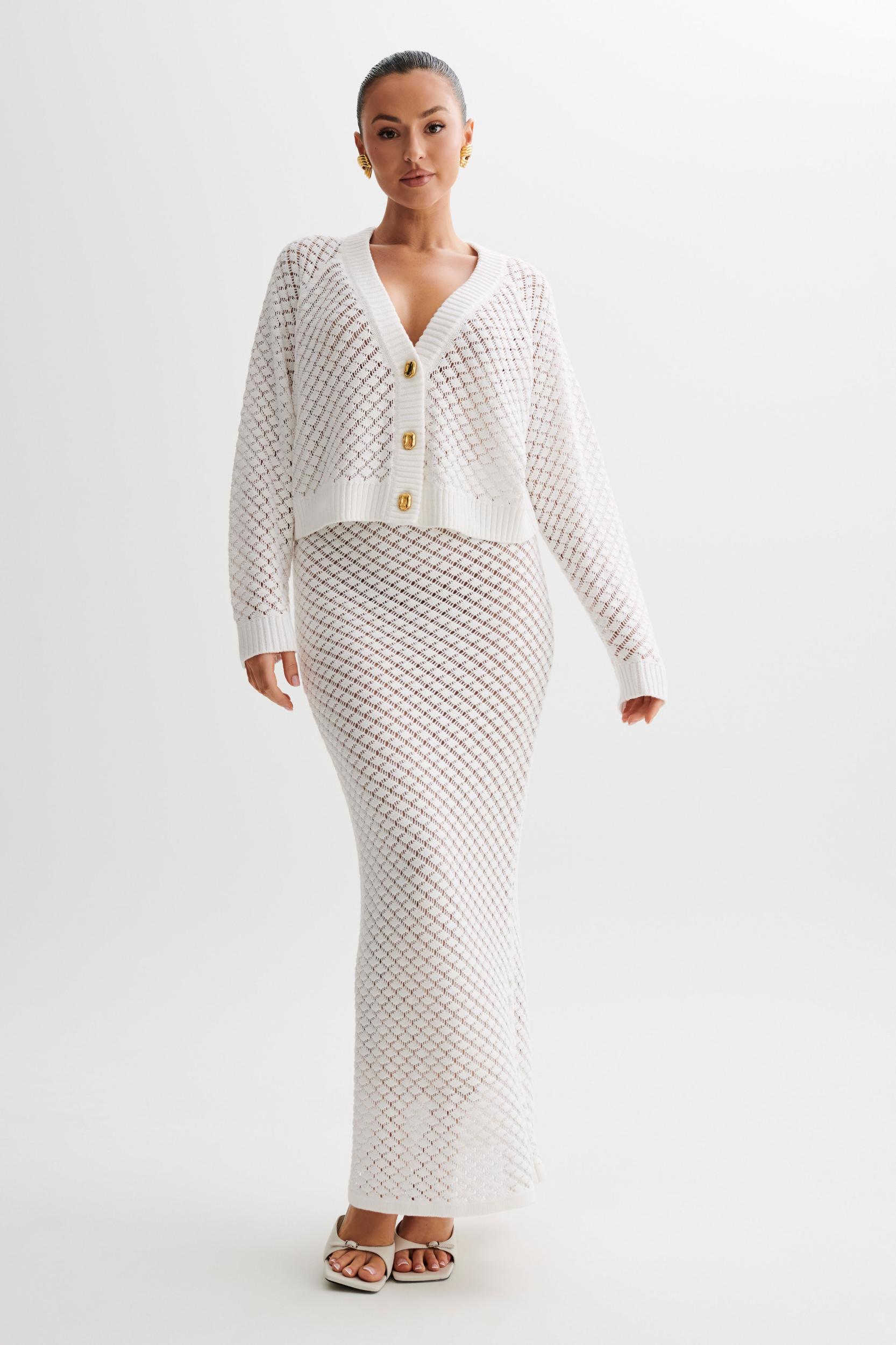 Mirabella Knit Cardigan - Ivory Product Image