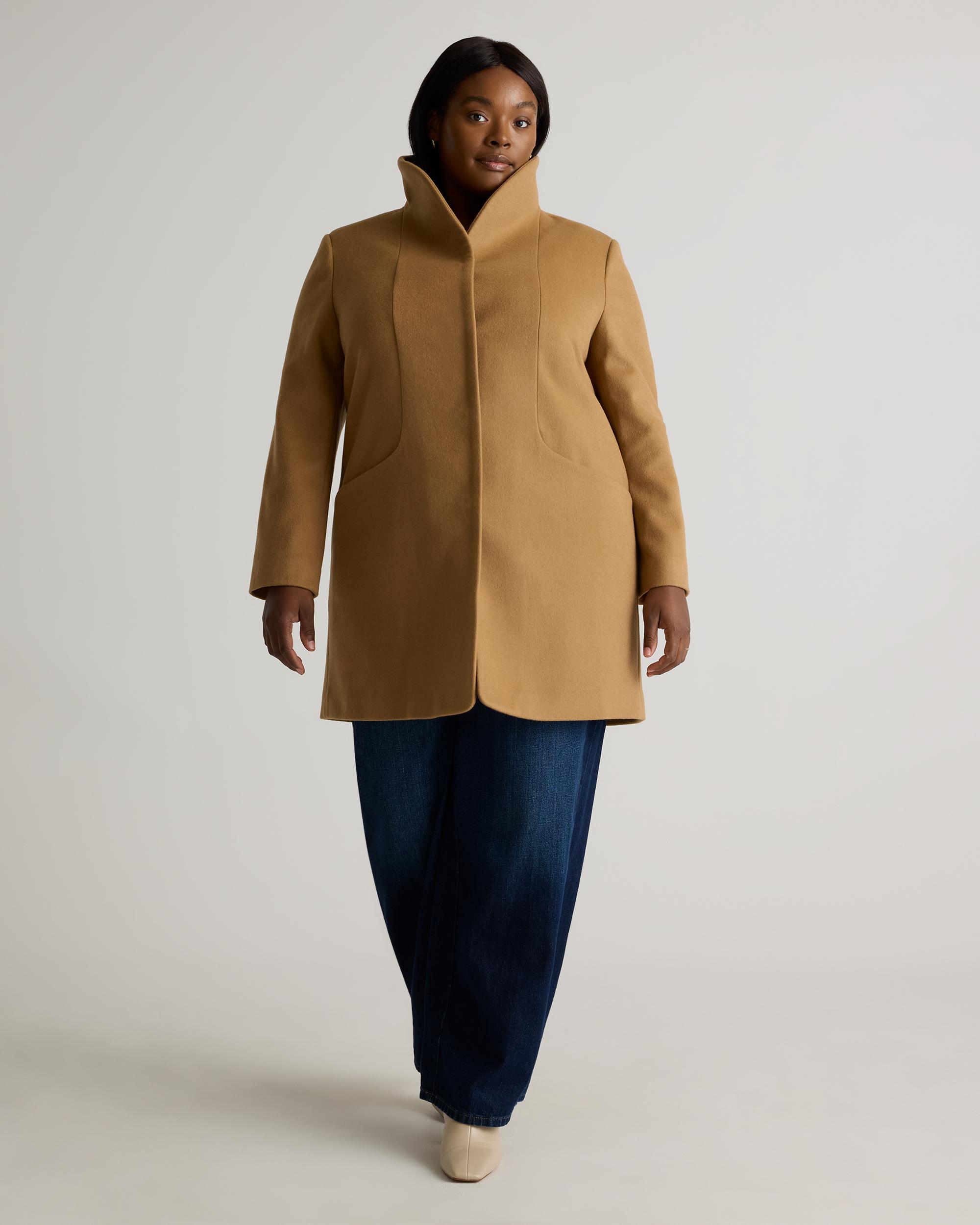 Quince | Women's Italian Wool Cocoon Coat Wool/Nylon Product Image