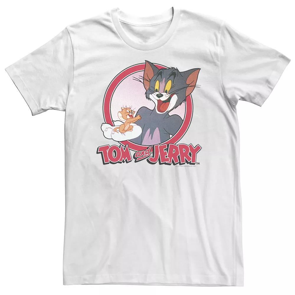 Big & Tall Tom And Jerry Retro Style Portrait Tee, Men's,  Product Image