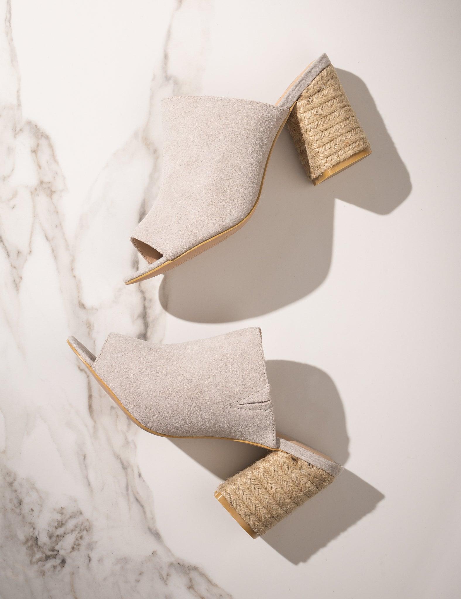 Helena Heeled Sandal in Ice Suede (Online Exclusive) Product Image