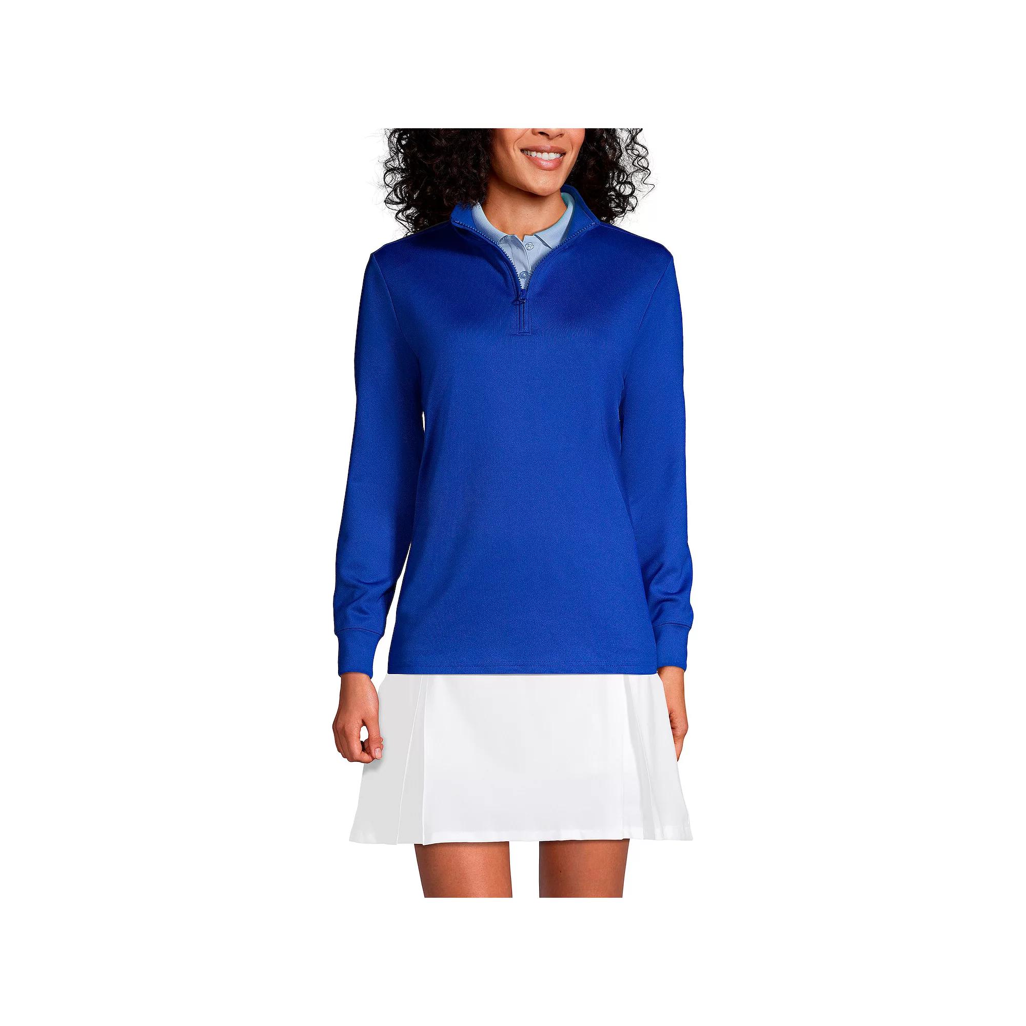 Women's Lands' End Quarter Zip Pullover,  Product Image