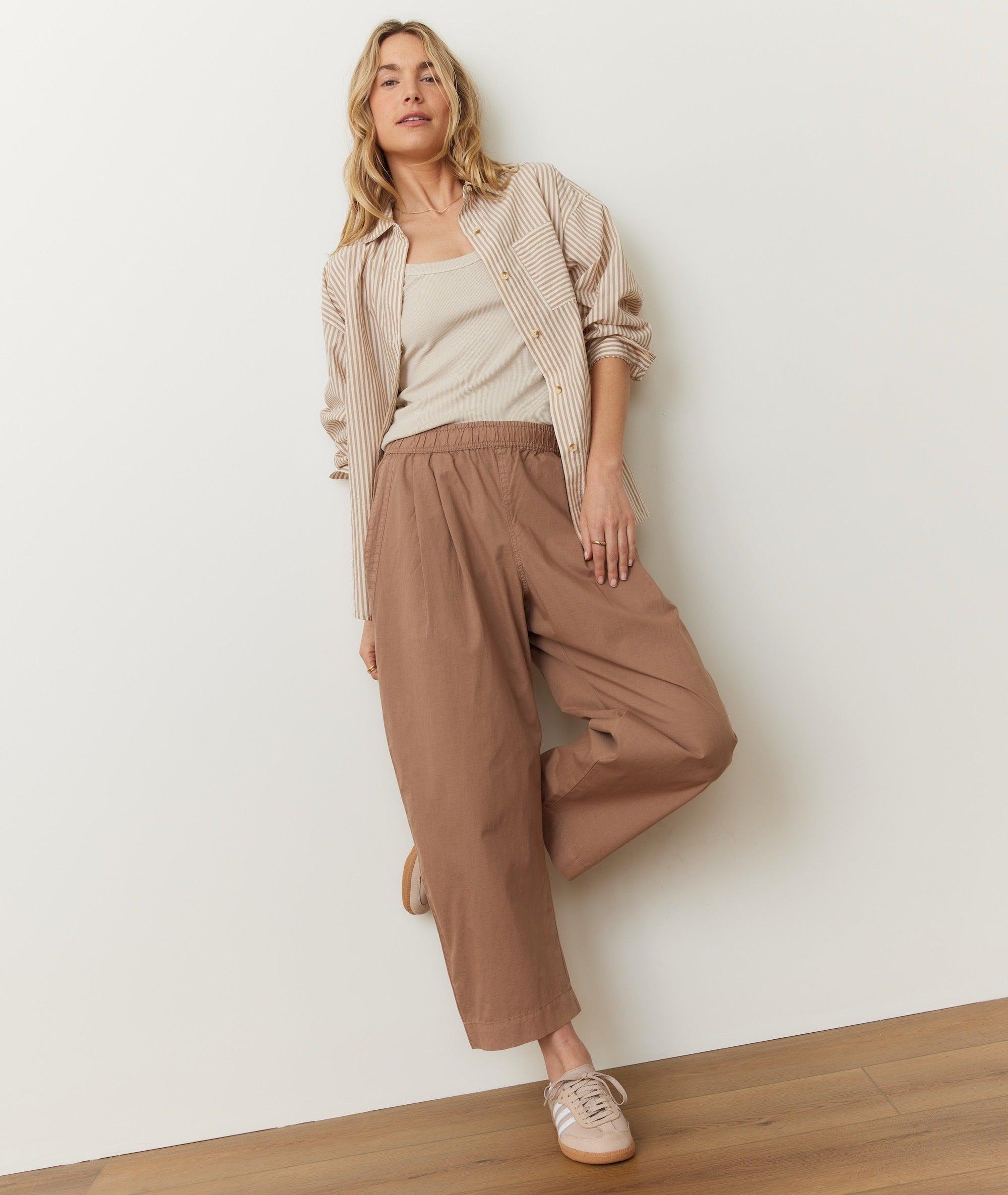 Kyra Poplin Barrel Pant Product Image
