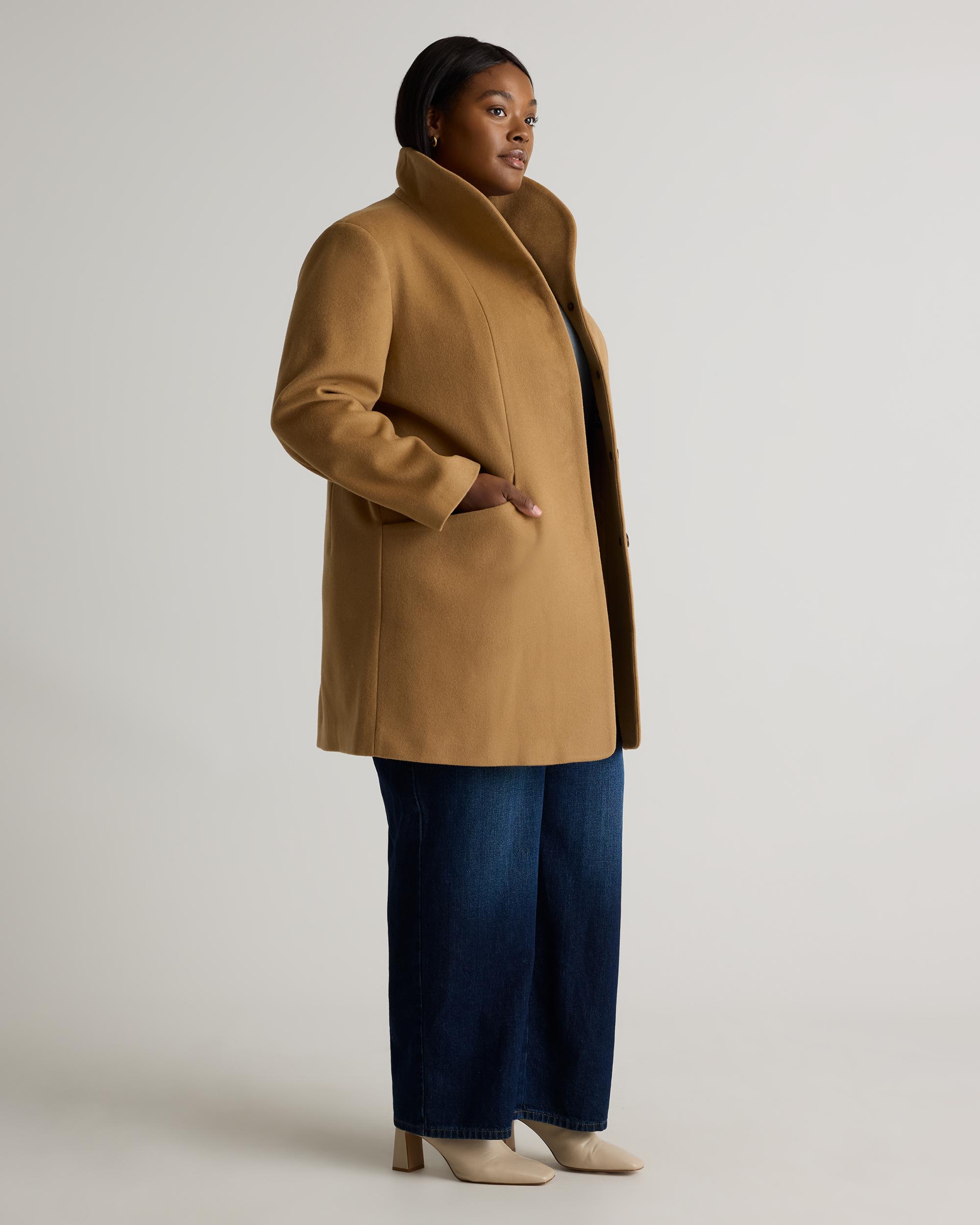 Quince | Women's Italian Wool Cocoon Coat Wool/Nylon Product Image