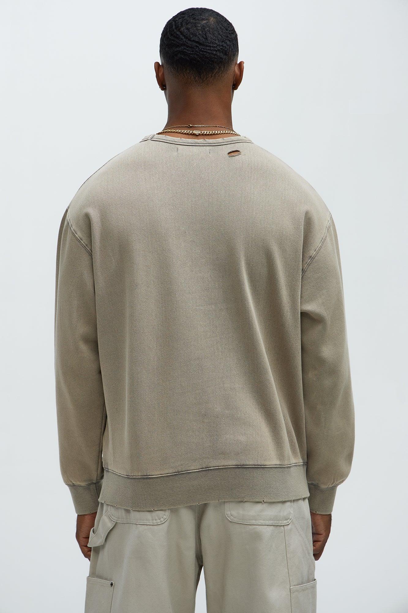 Perrie Crewneck Sweatshirt - Taupe Product Image
