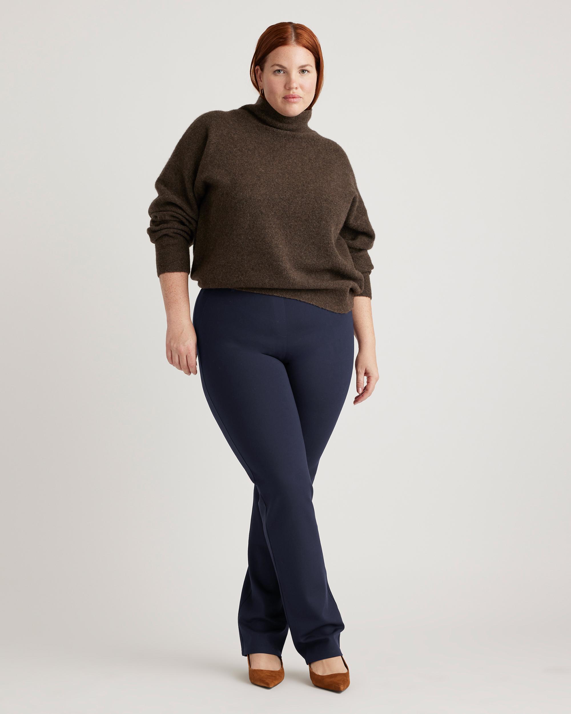 Quince | Women's Ultra-Stretch Ponte Straight Leg Pants Rayon Product Image