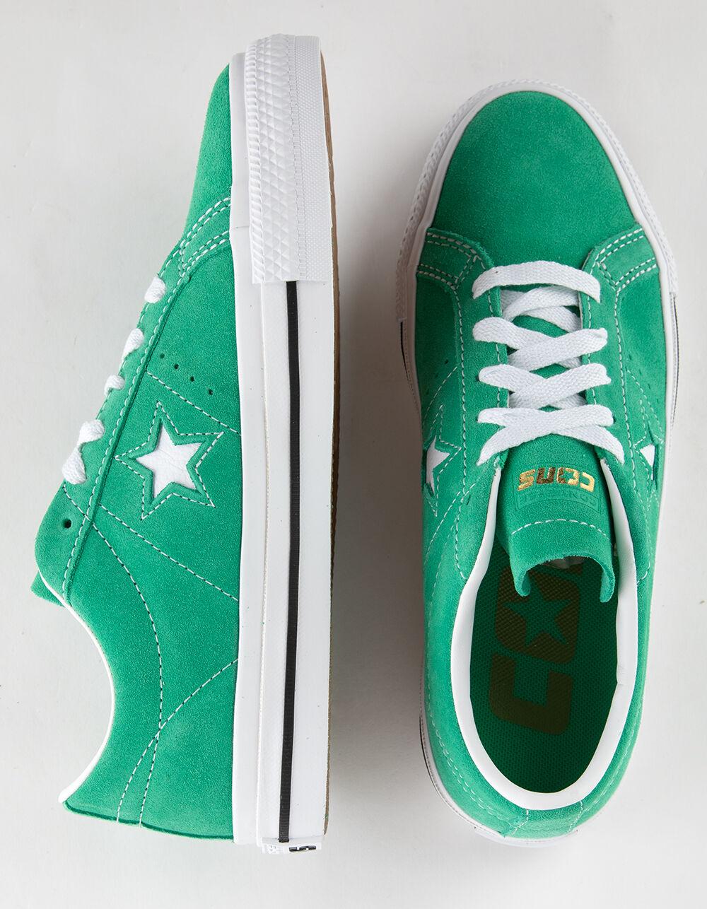 CONVERSE Cons One Star Pro Shoes - GREEN/WHITE Product Image