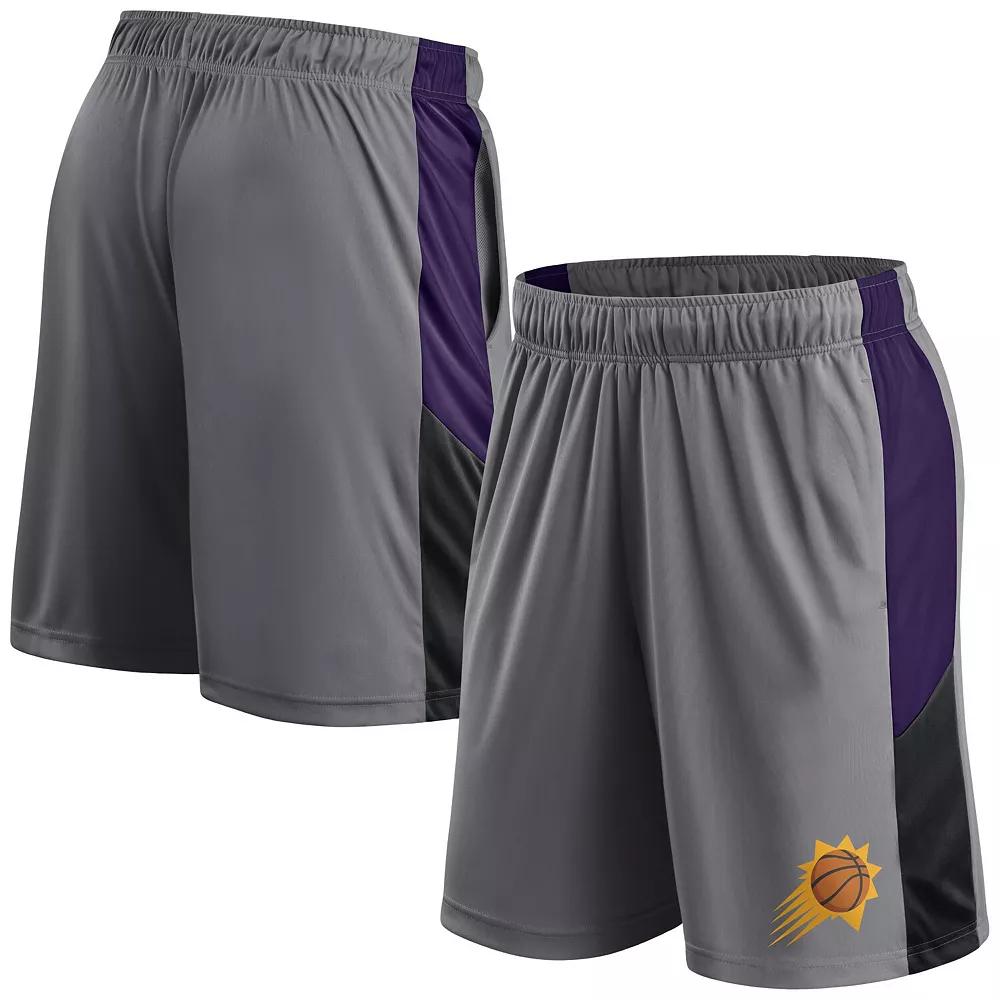 Men's Fanatics Gray Phoenix Suns Practice Performance Shorts,  Product Image
