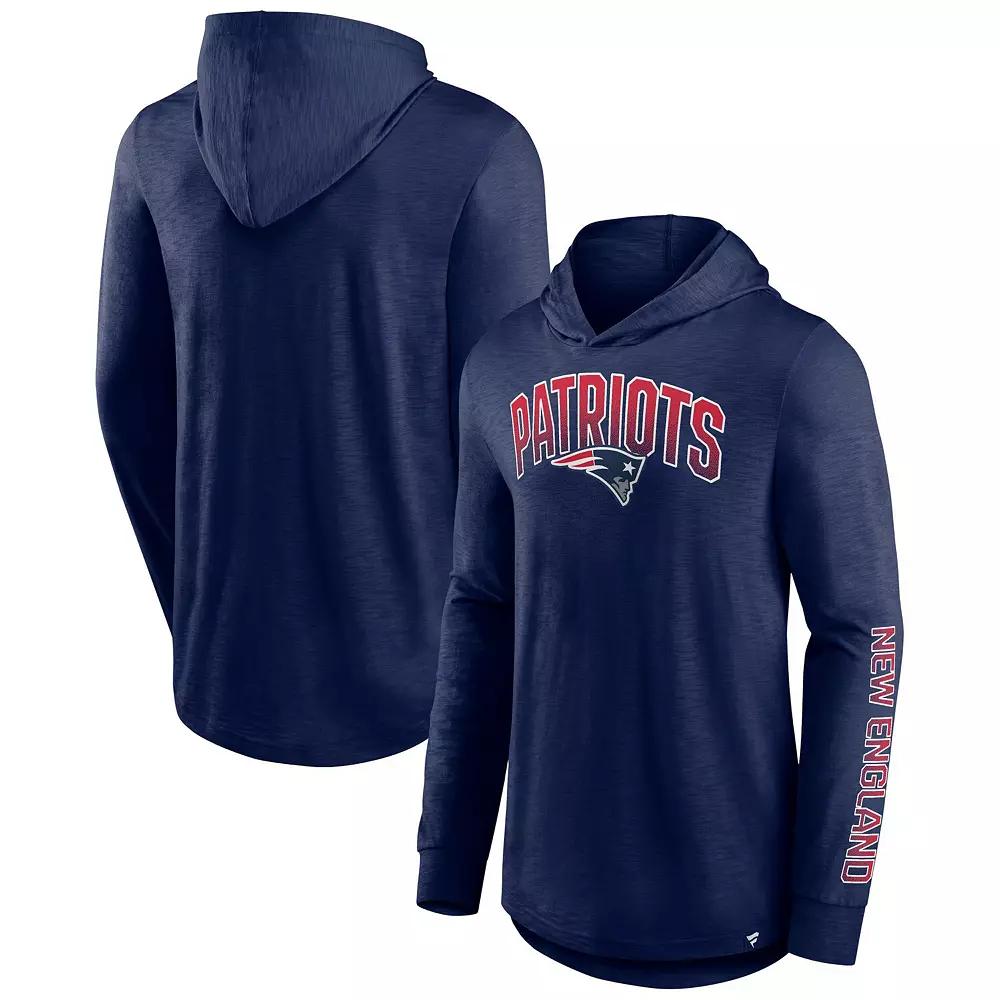 Men's Fanatics Branded Navy New England Patriots Front Runner Pullover Hoodie,  Product Image