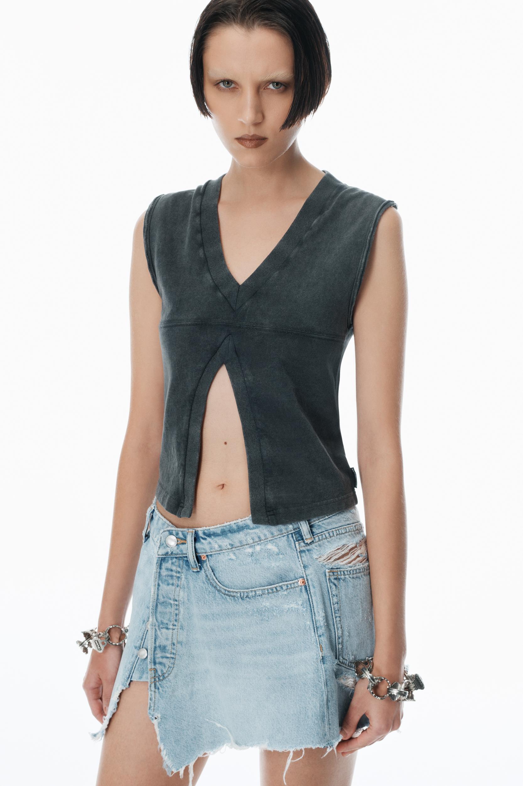 Double V-neck Tank Top Product Image