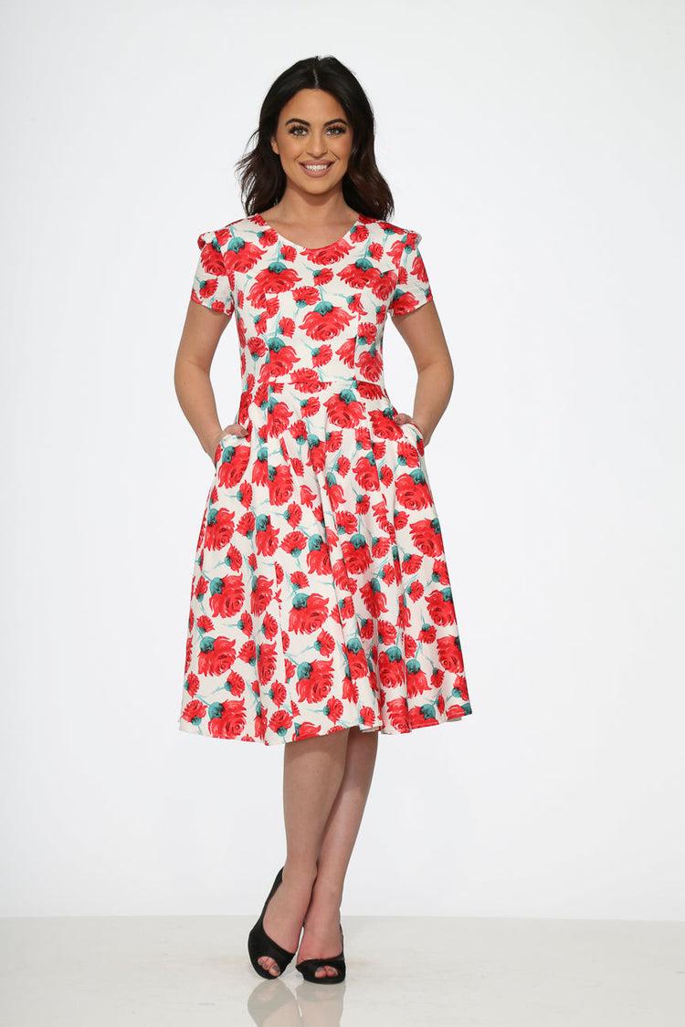 Bold Floral Swing Dress Product Image