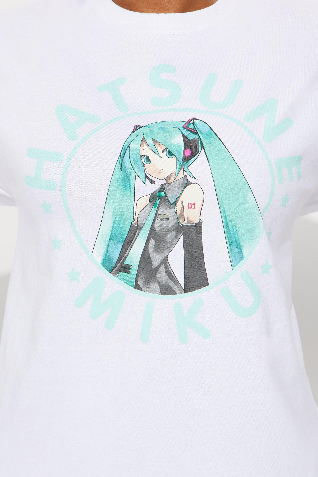 Hatsune Anime Tee - White Female Product Image