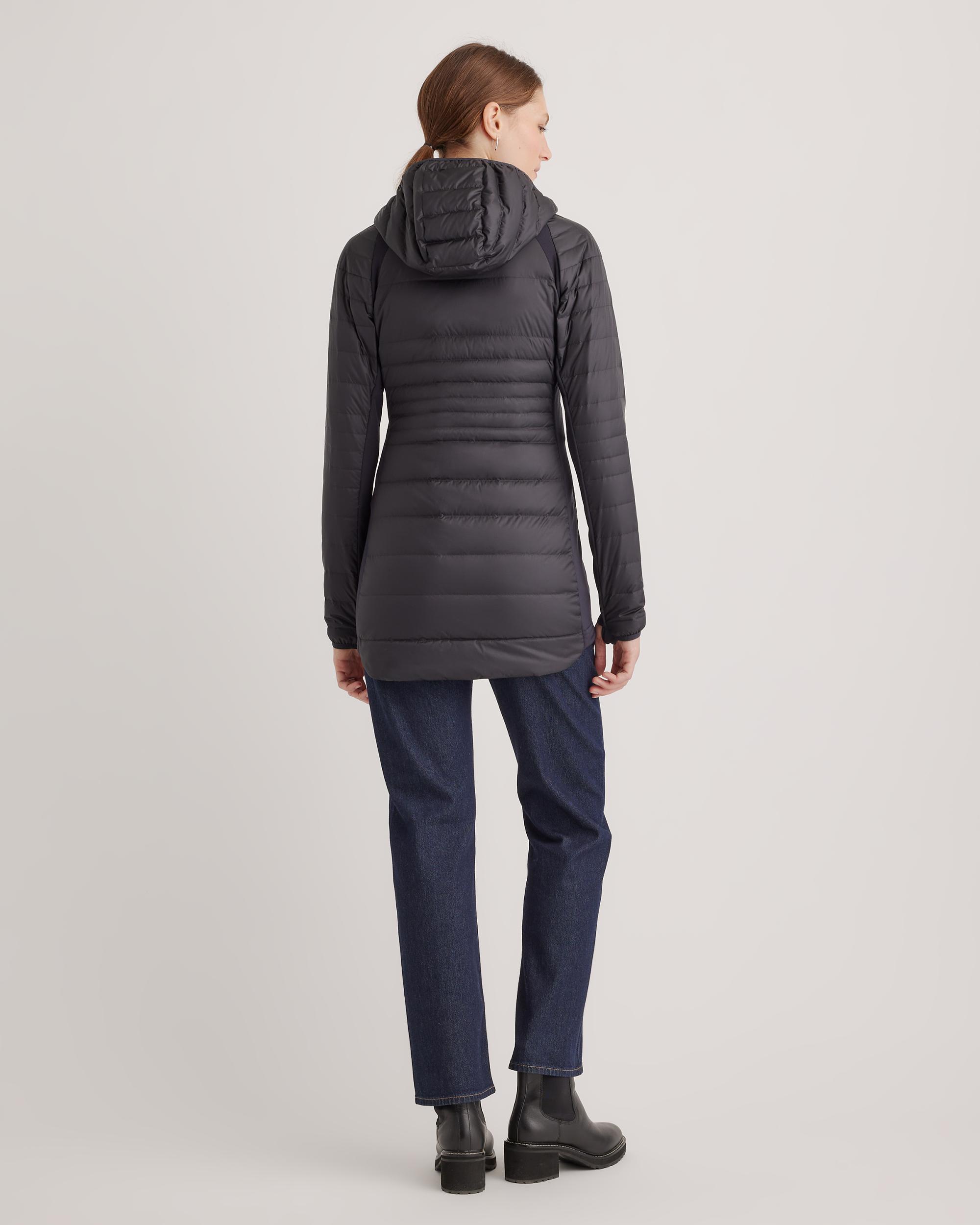 Quince | Women's Lightweight Down Packable Long Puffer Jacket Size XS, Recycled Polyester Product Image