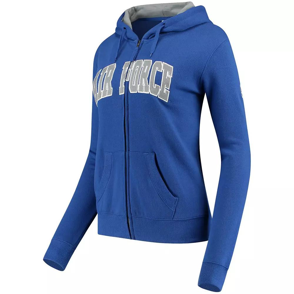 Women's Stadium Athletic Royal Air Force Falcons Arched Name Full-Zip Hoodie, Size: XL, Afa Blue Product Image