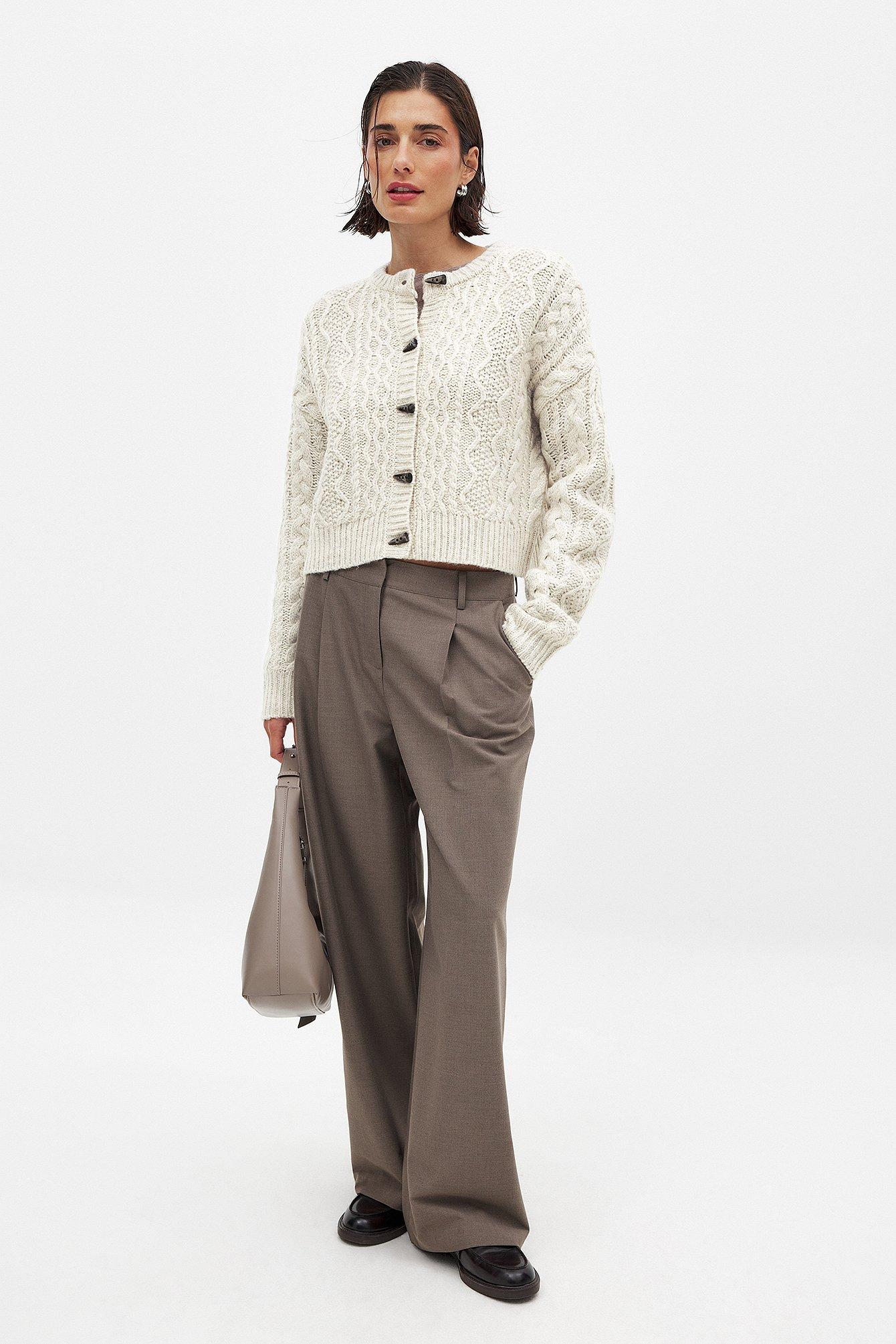 Knitted Cable Cardigan Product Image