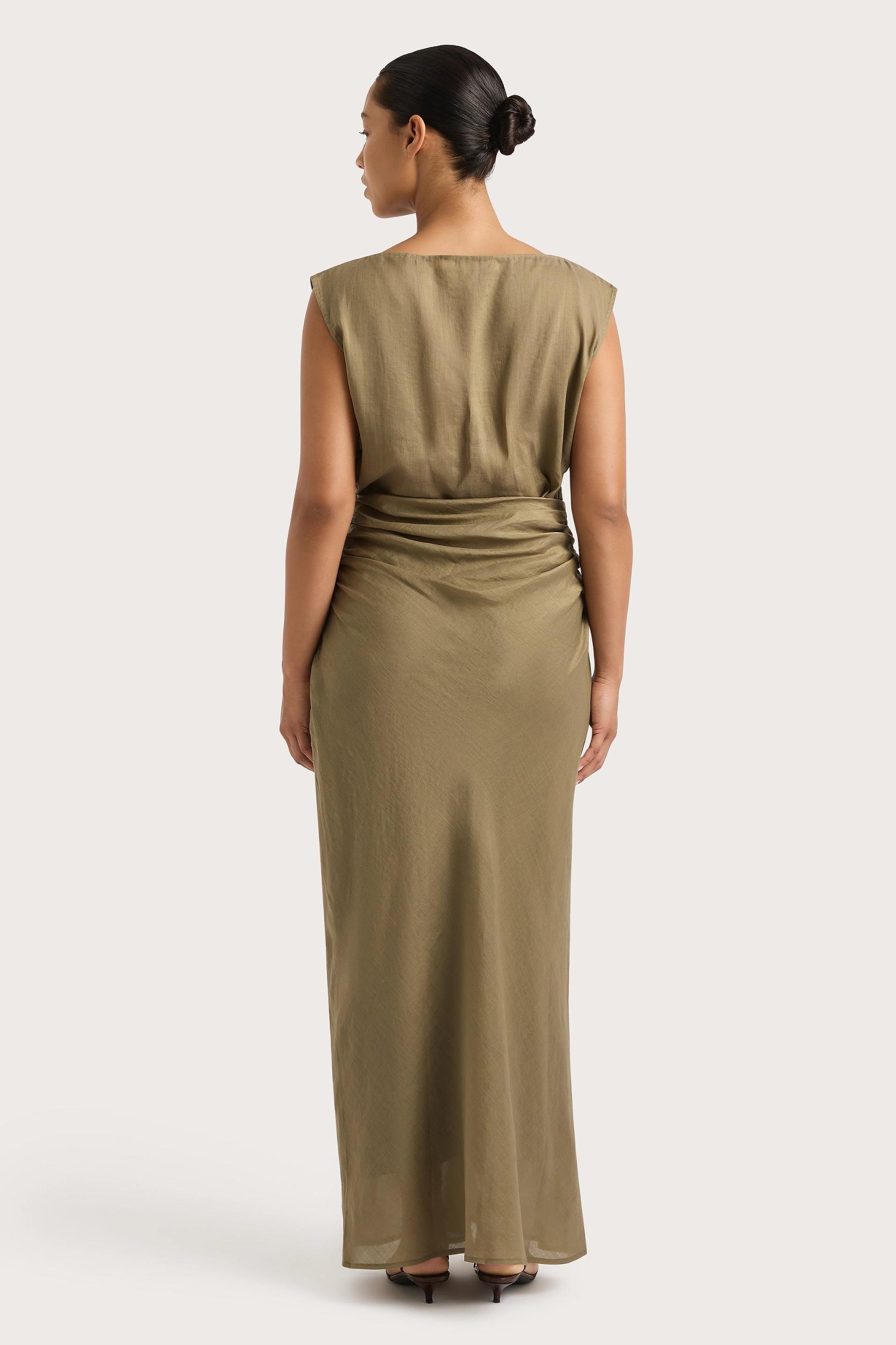Adelia Maxi Dress Khaki - Final Sale Product Image