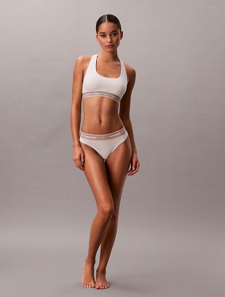 Icon Cotton Modal Stripe Thong Product Image