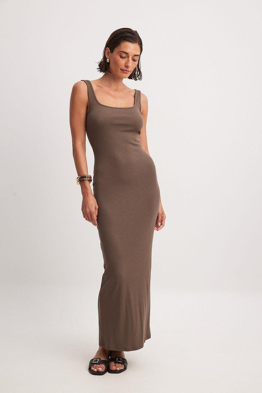 Soft Ribbed Maxi Dress Product Image