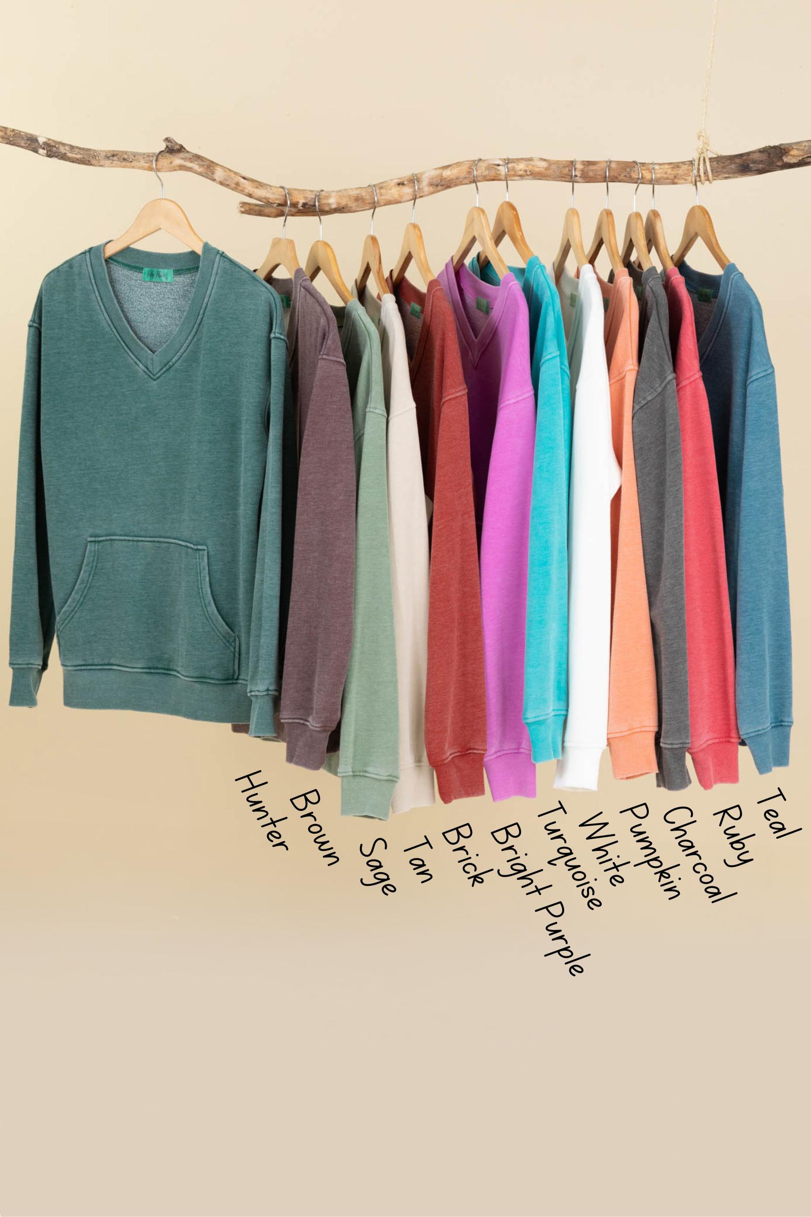 Filly Flair Cozy Campfire V-Neck Sweatshirt Product Image