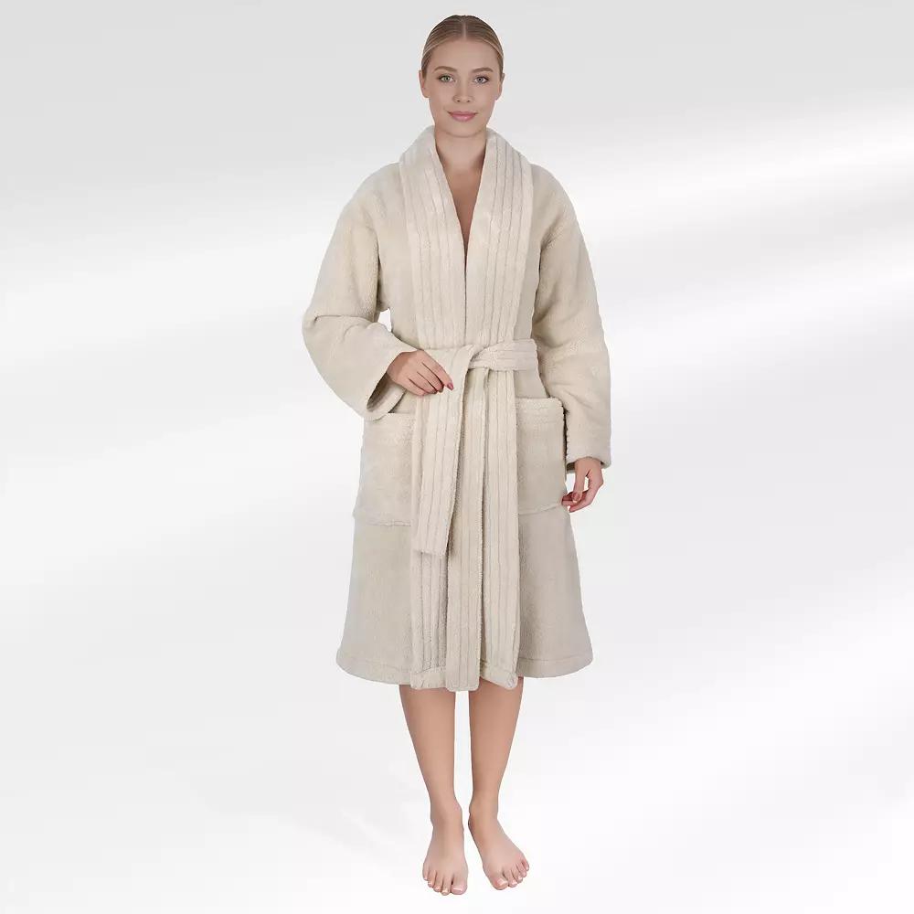 Women's American Soft Linen Long Sleeve Plush Bathbobe, Adult Unisex,  Product Image