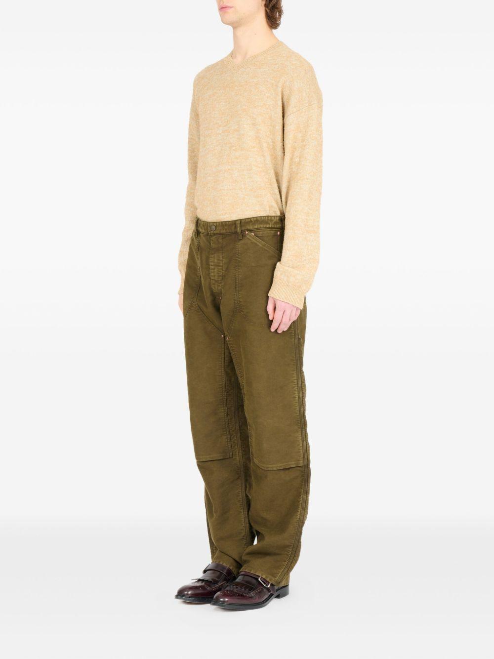 patch cotton trousers Product Image