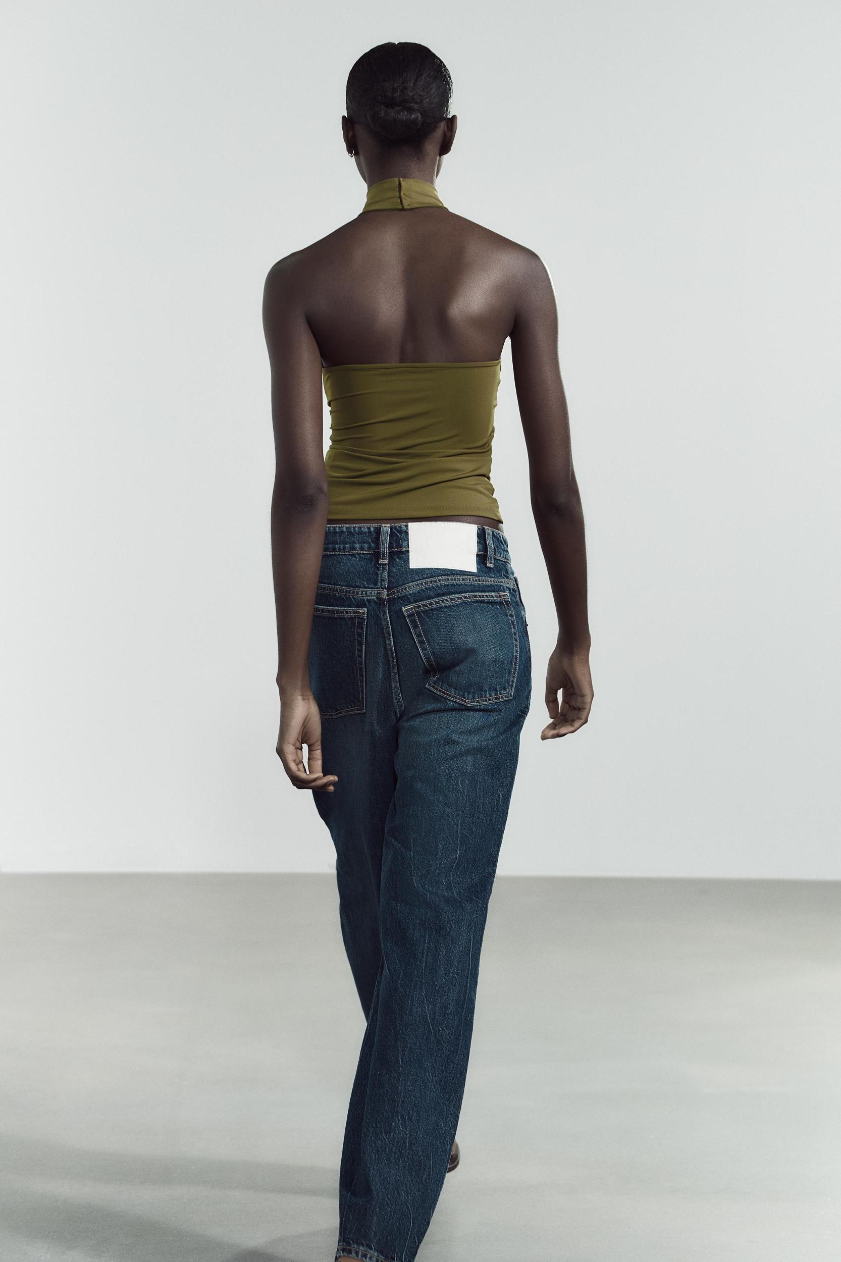 POLYAMIDE HALTER TOP Product Image