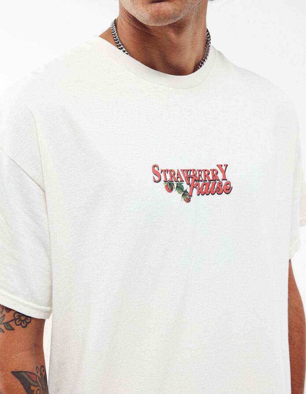 BDG Urban Outfitters Strawberry Fraise Mens Tee - WHITE Product Image