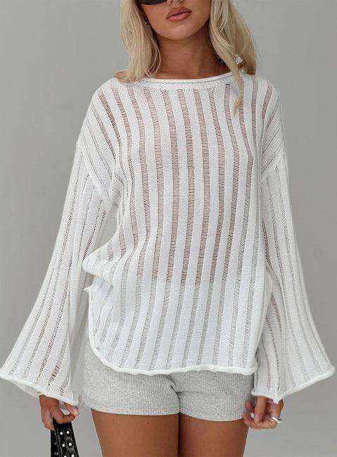 Ambra Sweater White Product Image