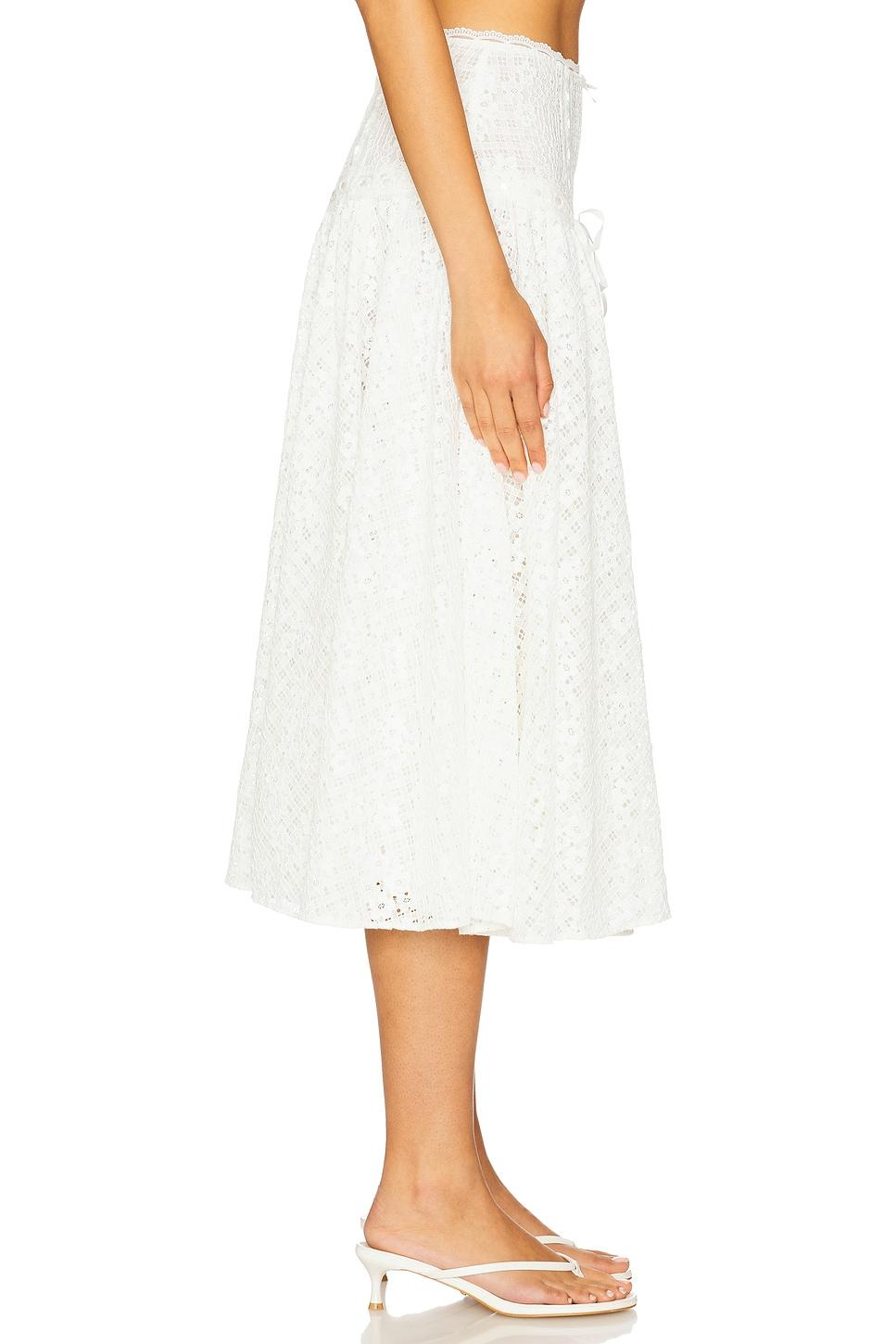 Daisy Lace Midi Skirt For Love & Lemons Product Image