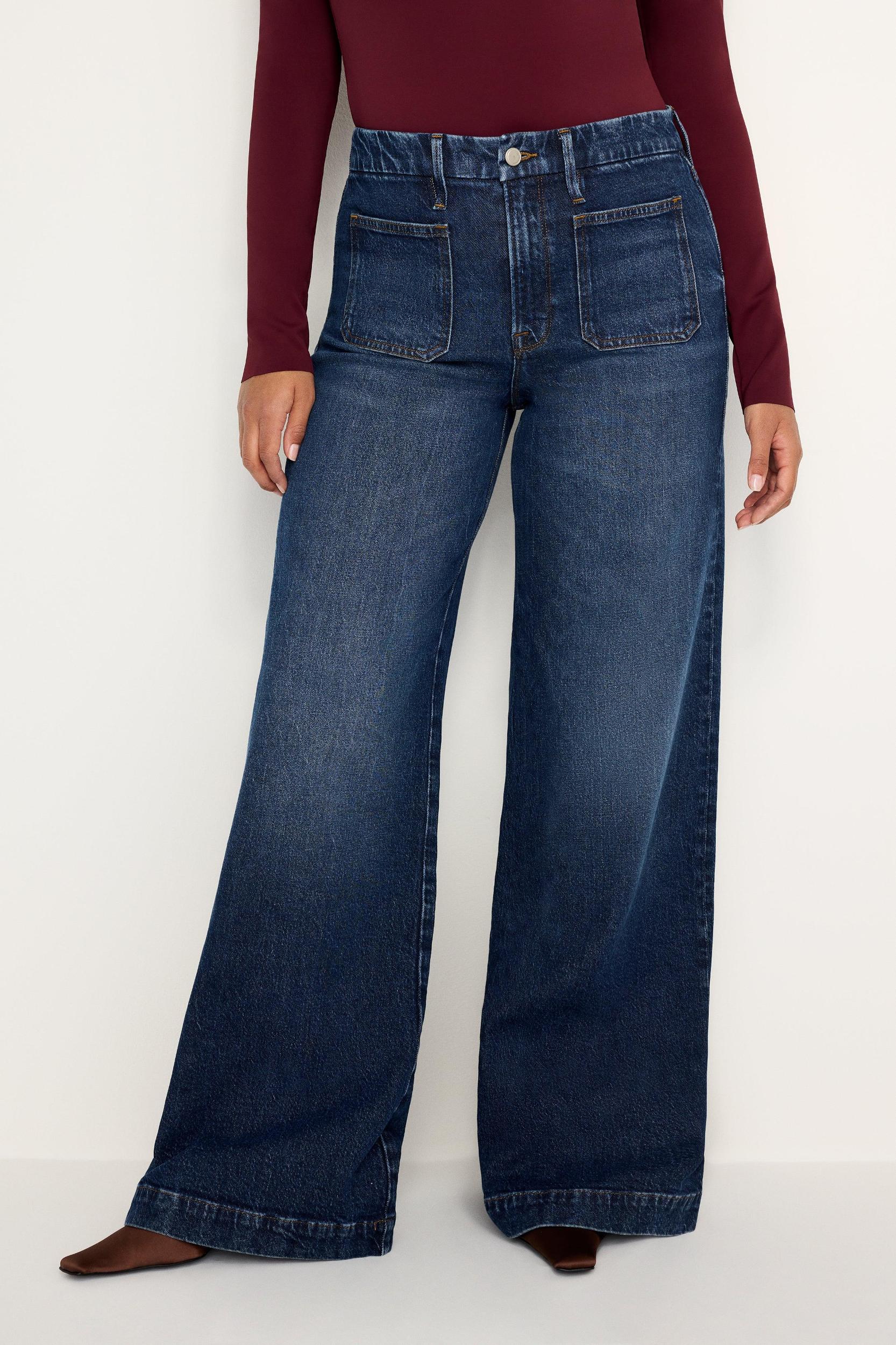 GOOD WAIST PALAZZO JEANS | INDIGO759 Product Image