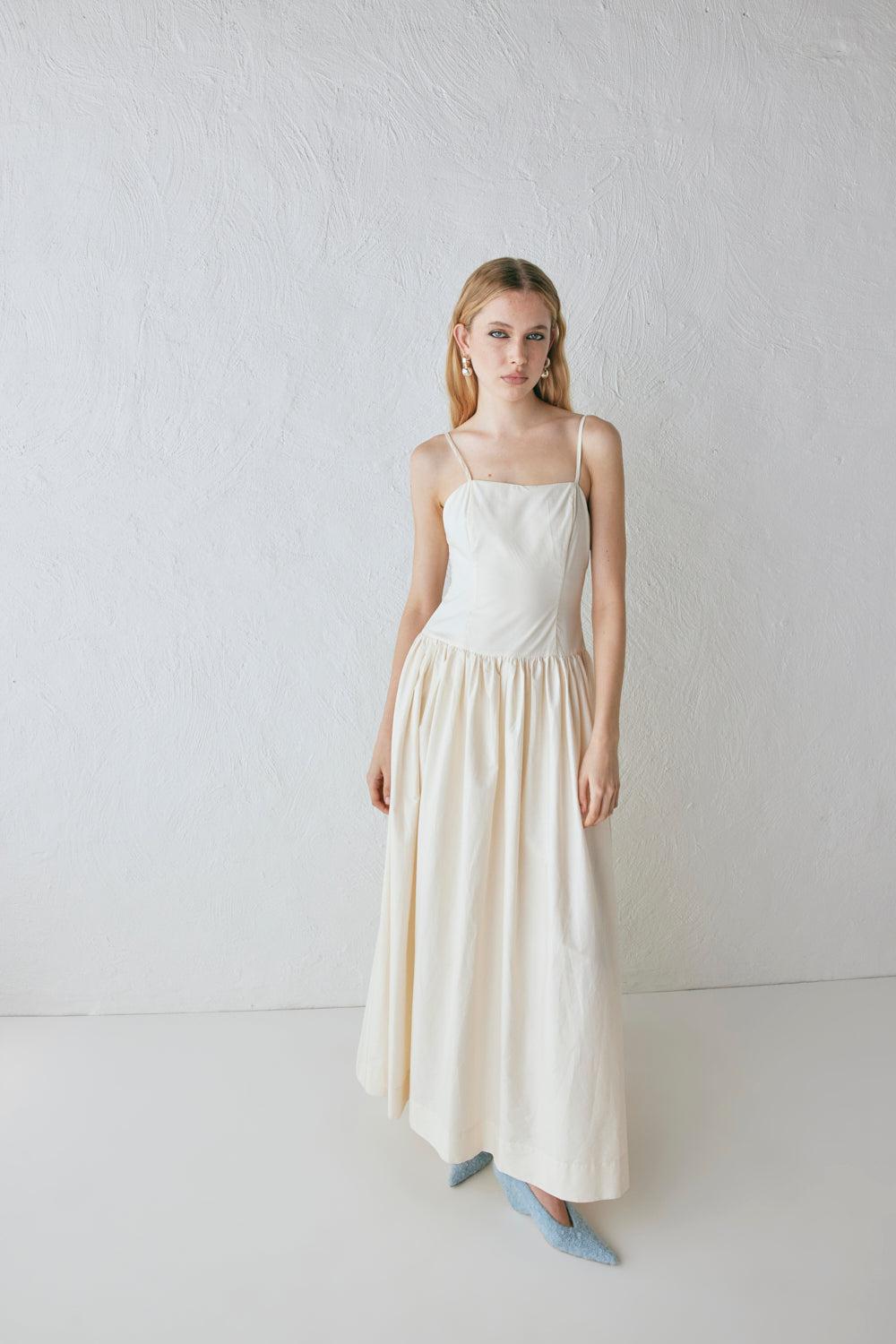 Sloane Maxi Dress Cream Product Image