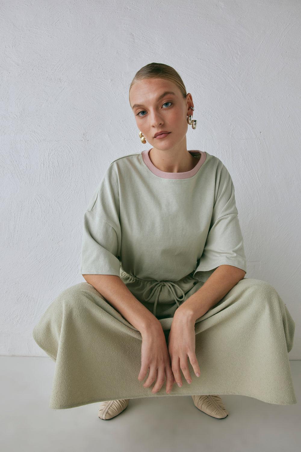 Etta Maxi Skirt Sage Product Image