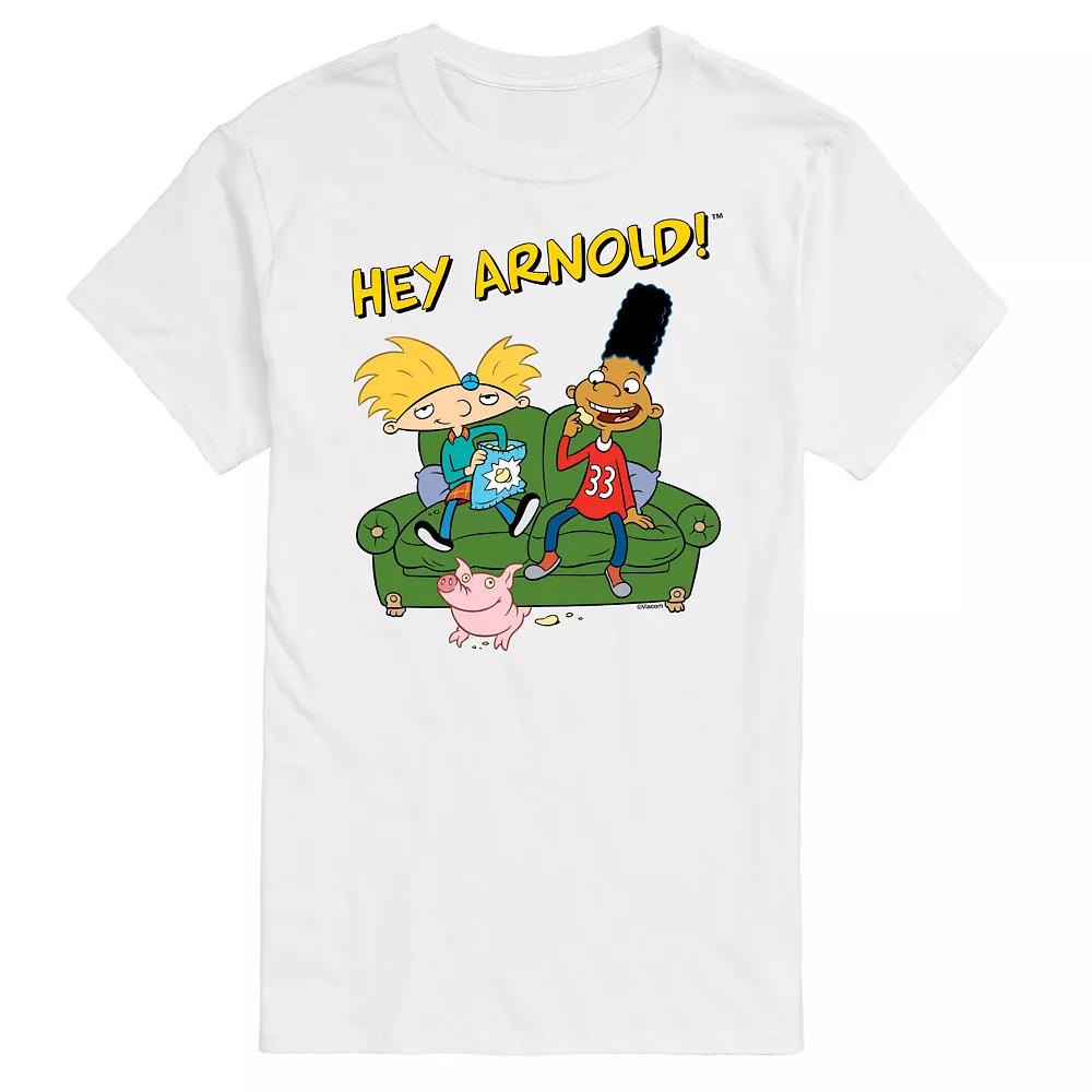 Big & Tall Hey Arnold! Gerald And Arnold On The Couch Graphic Tee, Men's,  Product Image