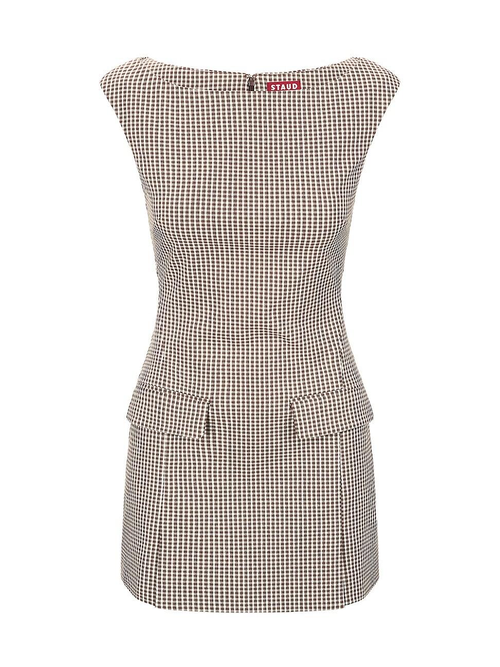 Womens Walker Micro Gingham Minidress Product Image