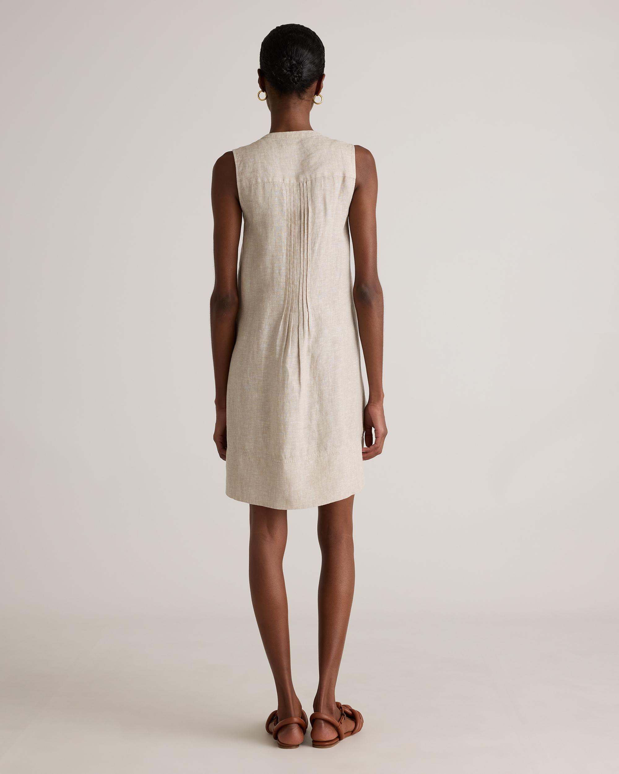 Quince | Women's 100% European Linen Sleeveless Swing Dress Size XS Product Image