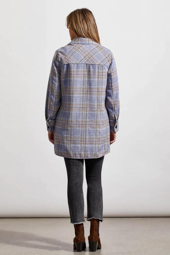 Long Plaid Shacket Product Image