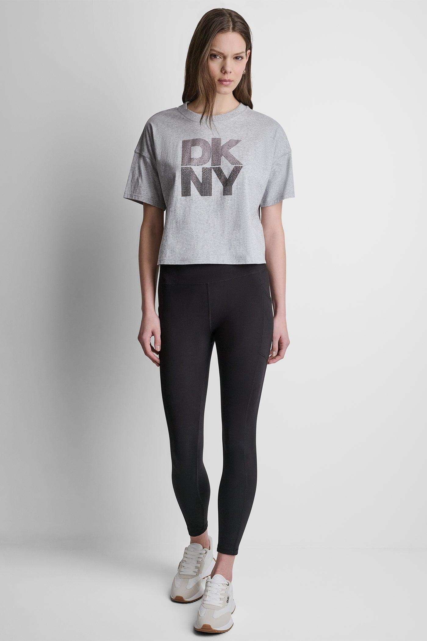 STACKED OMBRE RHINESTONE LOGO TEE Product Image