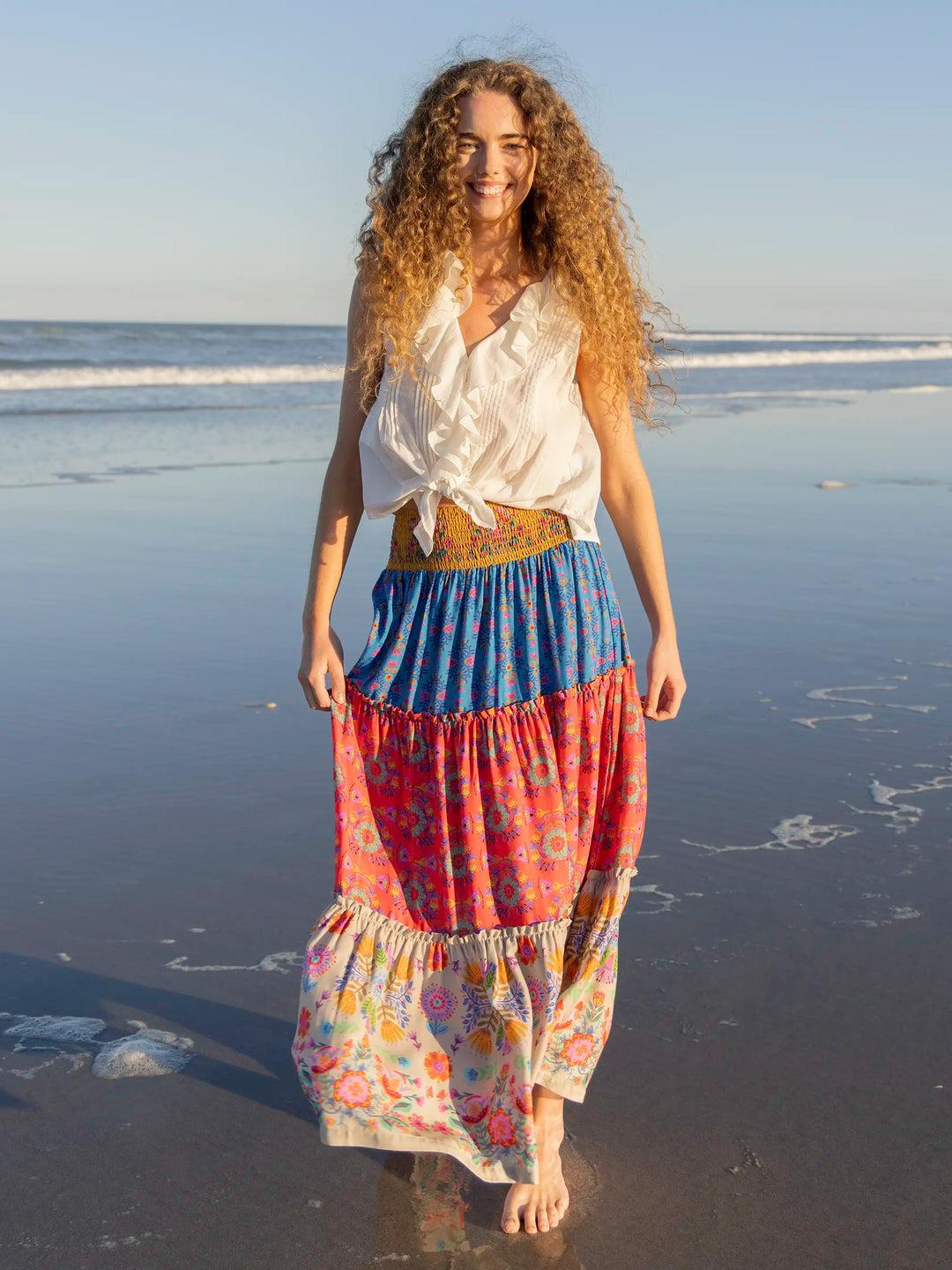 Emilia Ruffle Maxi Skirt Product Image