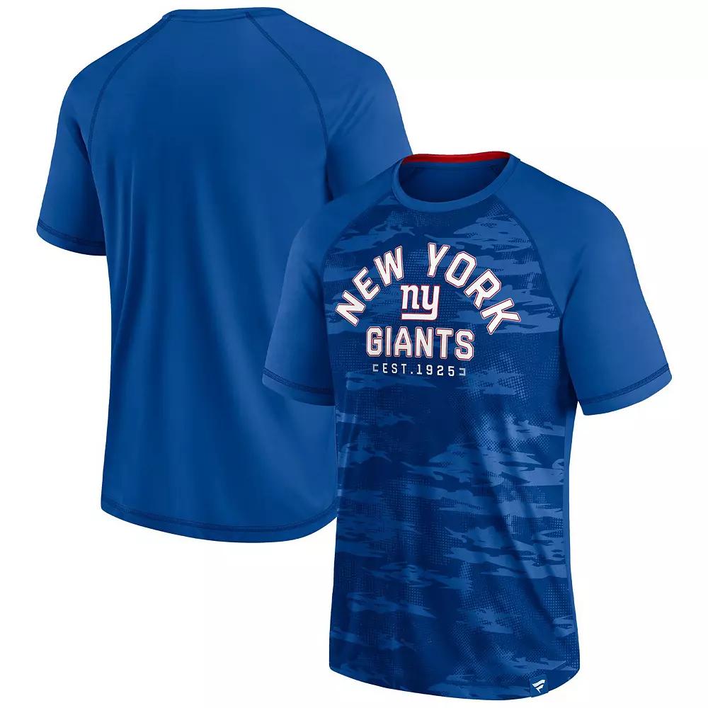 Men's Fanatics Branded Royal New York Giants Hail Mary Raglan T-Shirt, Size: Small, Blue Product Image