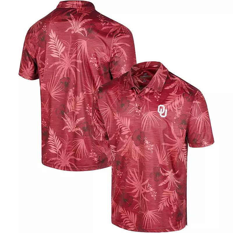 Men's Colosseum Black Tennessee Volunteers Big & Tall Palms Polo,  Product Image