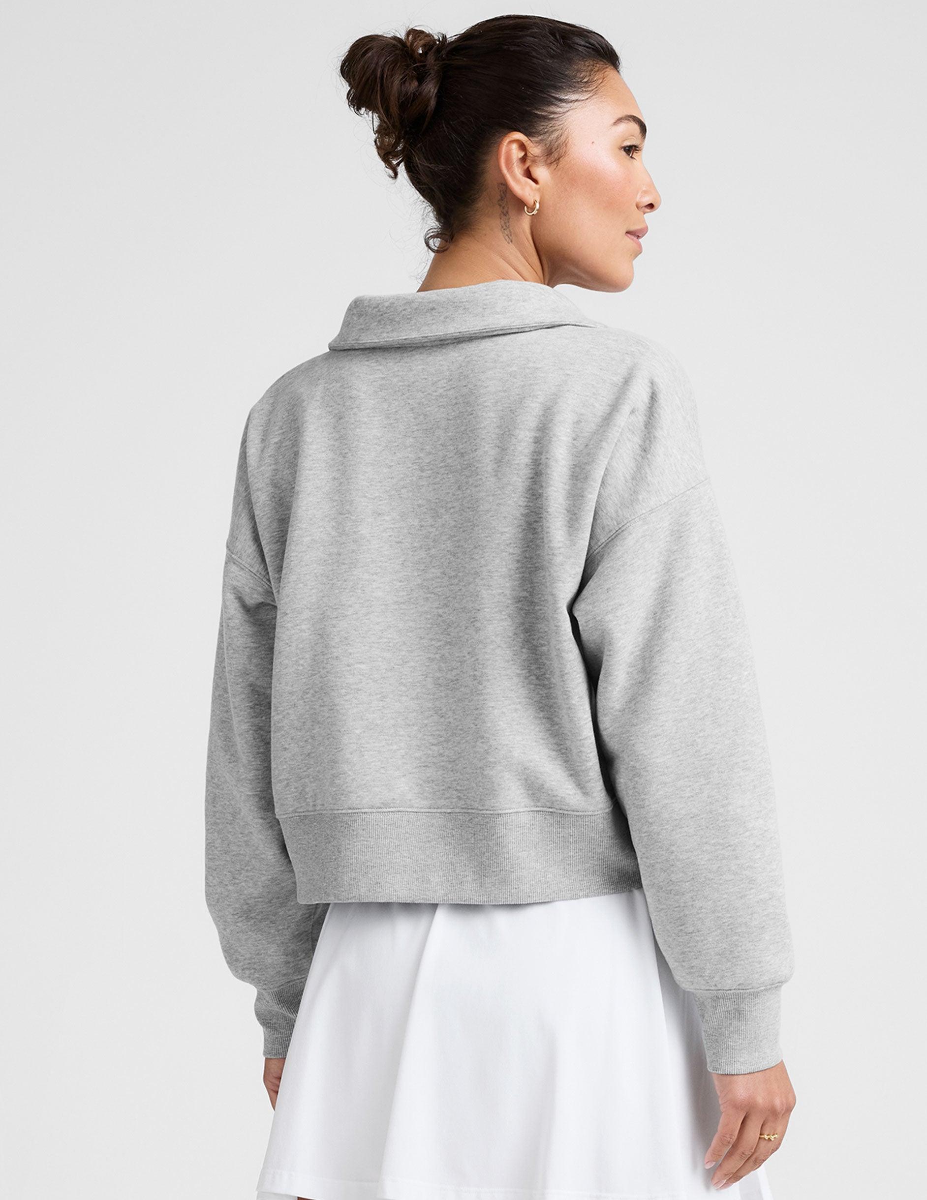 LuxeFleece Collared Sweatshirt Product Image