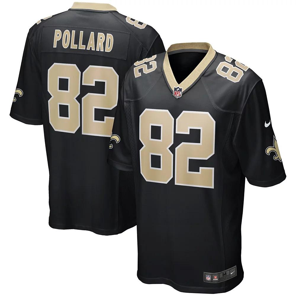 Men's Nike Bob Pollard Black New Orleans Saints Game Retired Player Jersey, Size: Large Product Image