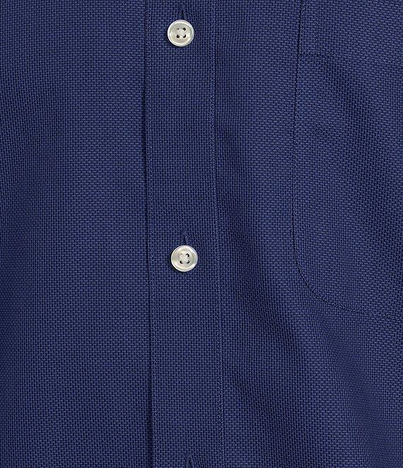 Gold Label Roundtree & Yorke Big & Tall Non-Iron Short Sleeve Solid Dobby Sport Shirt Product Image