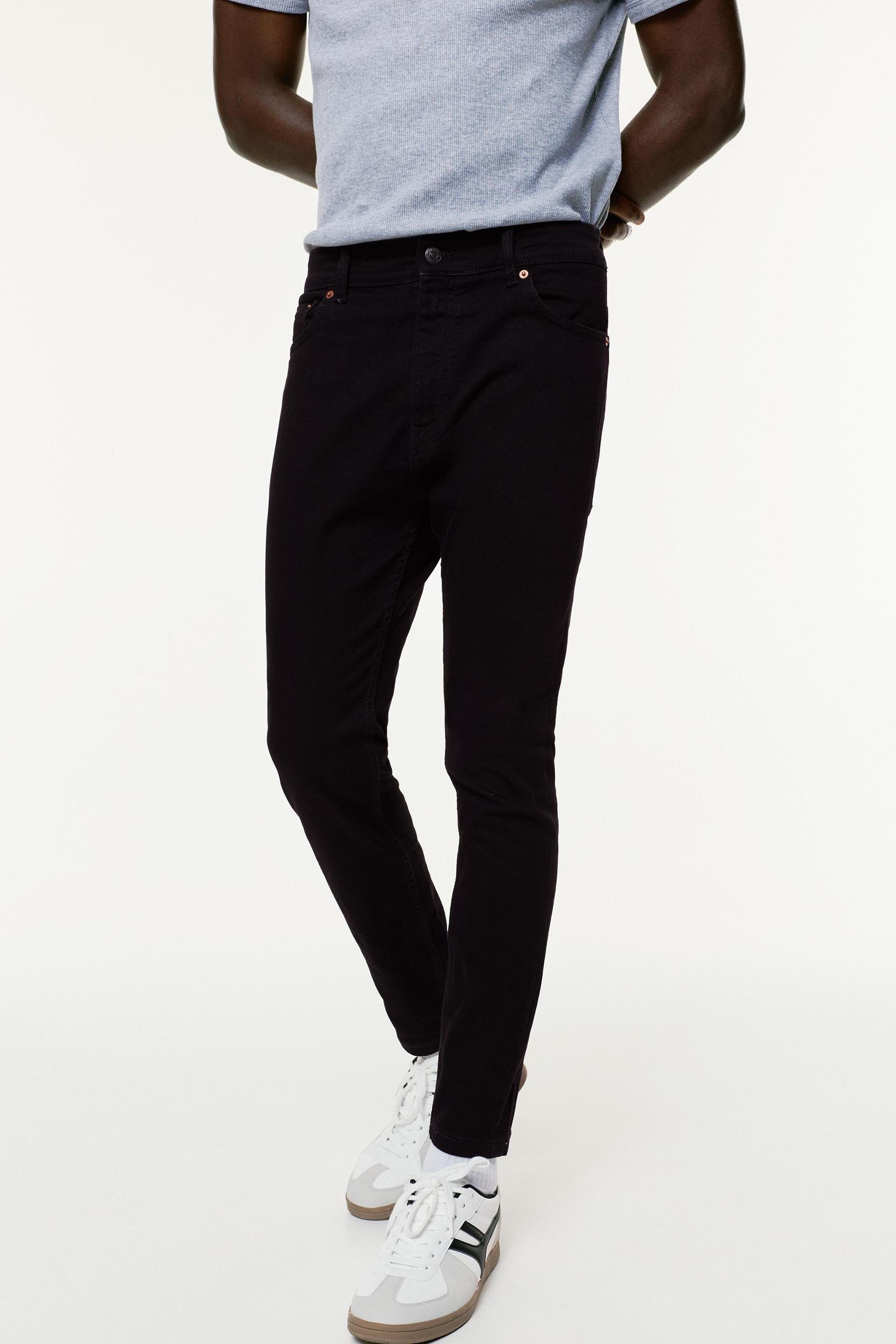 Washed carrot-fit jeans Product Image