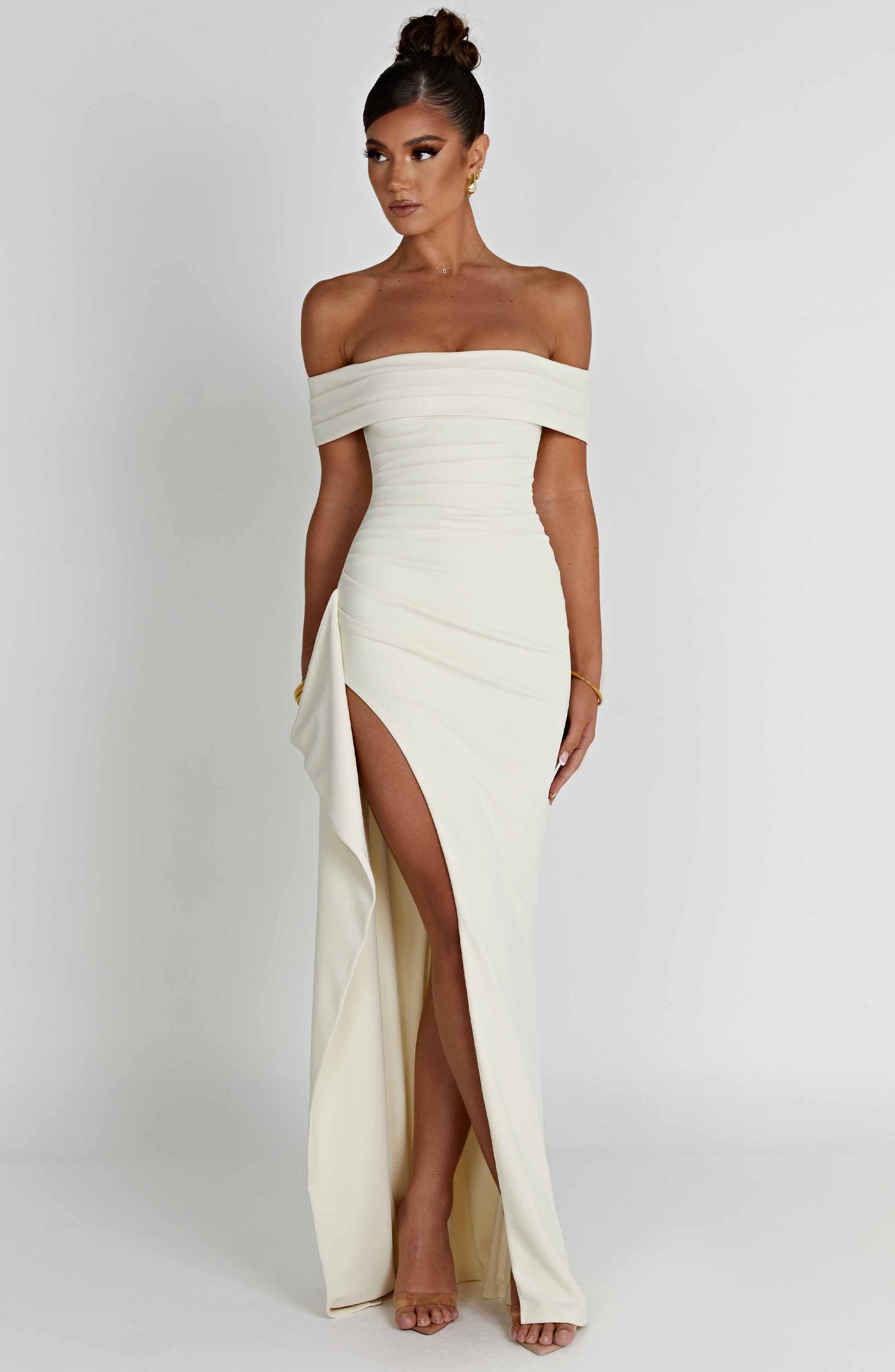 Joyce Maxi Dress - Ivory Product Image