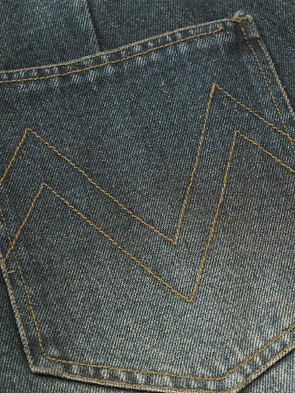 Men's Slash Zipper Straight Short Product Image